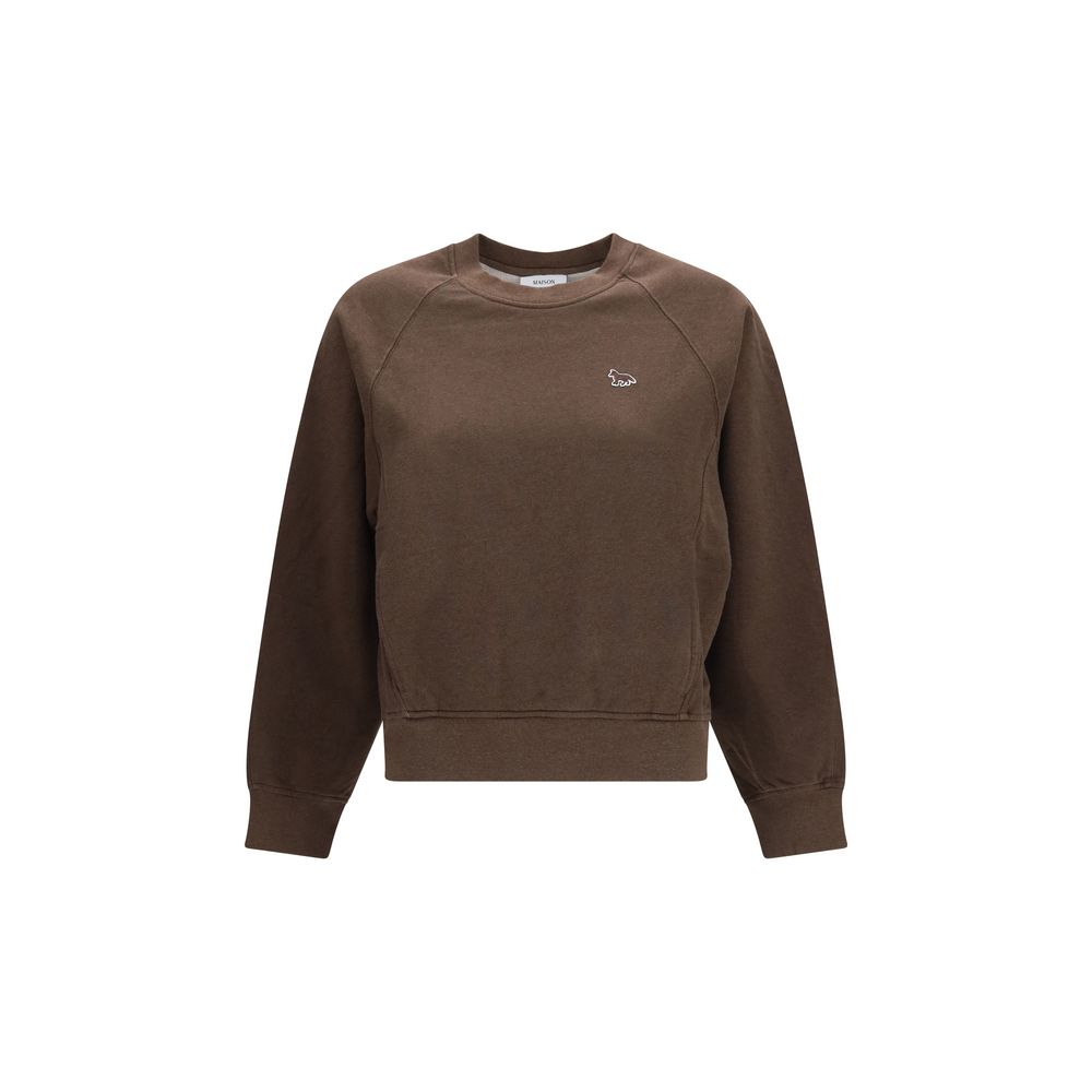 Brown Cotton Sweatshirt