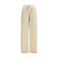 Beige Polyester Joggers (Workout Pants)