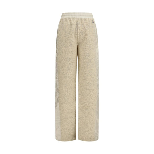 Beige Polyester Joggers (Workout Pants)