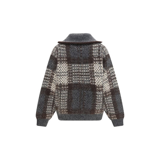 Gray Mohair Cardigan