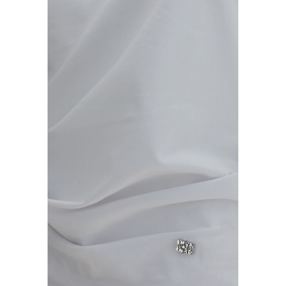 White Cotton Pattern Shirt
