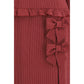 Bordeaux Silk Casual Dress