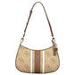 Beige Polyurethane Women's Bag