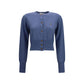 Blue Silk Cardigan