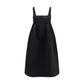 Black Polyester Casual Dress