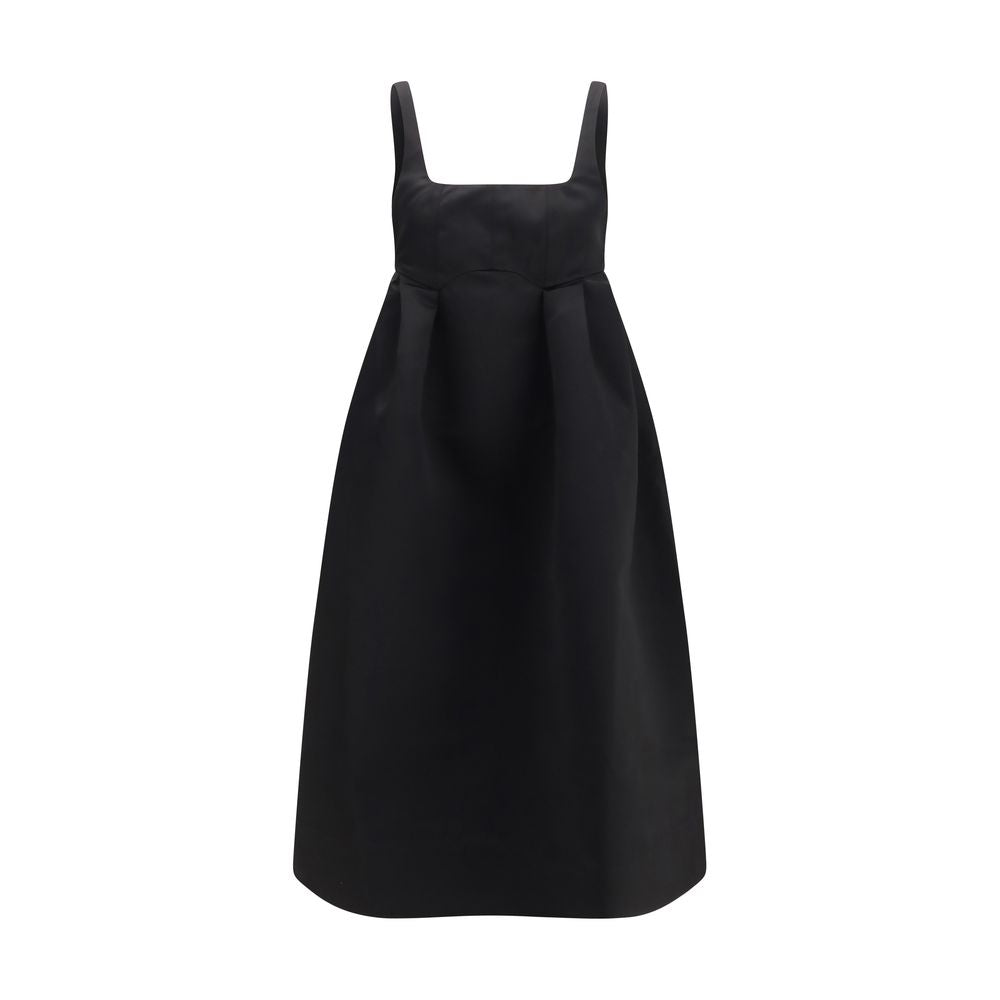 Black Polyester Casual Dress