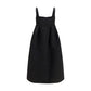 Black Polyester Casual Dress