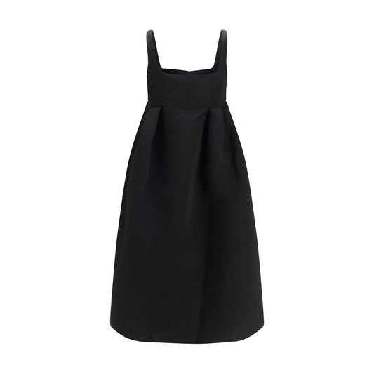 Black Polyester Casual Dress