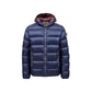 Blue Polyamide Full-Length Jacket
