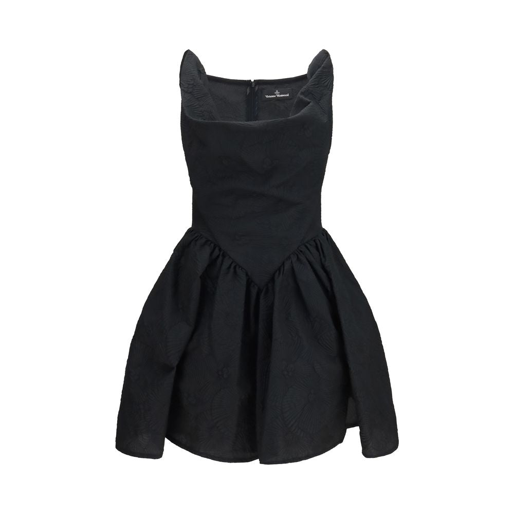 Black Cotton Casual Dress