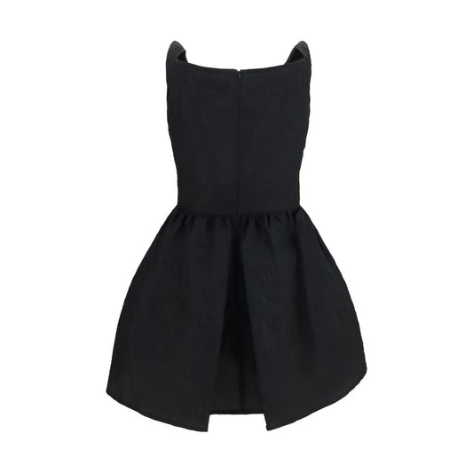 Black Cotton Casual Dress