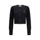 Black Silk Cardigan