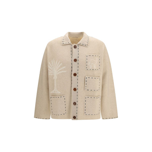 Beige Cashmere Cardigan