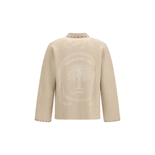 Beige Cashmere Cardigan