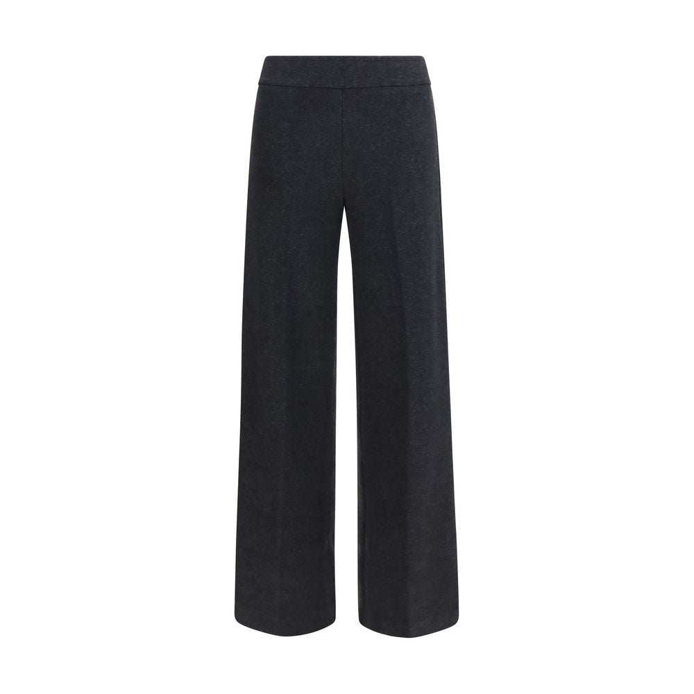 Gray Cotton Casual Pants