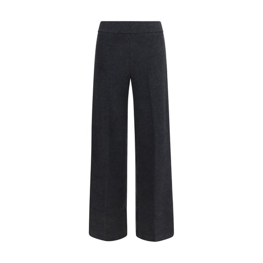 Gray Cotton Casual Pants