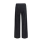 Gray Cotton Casual Pants