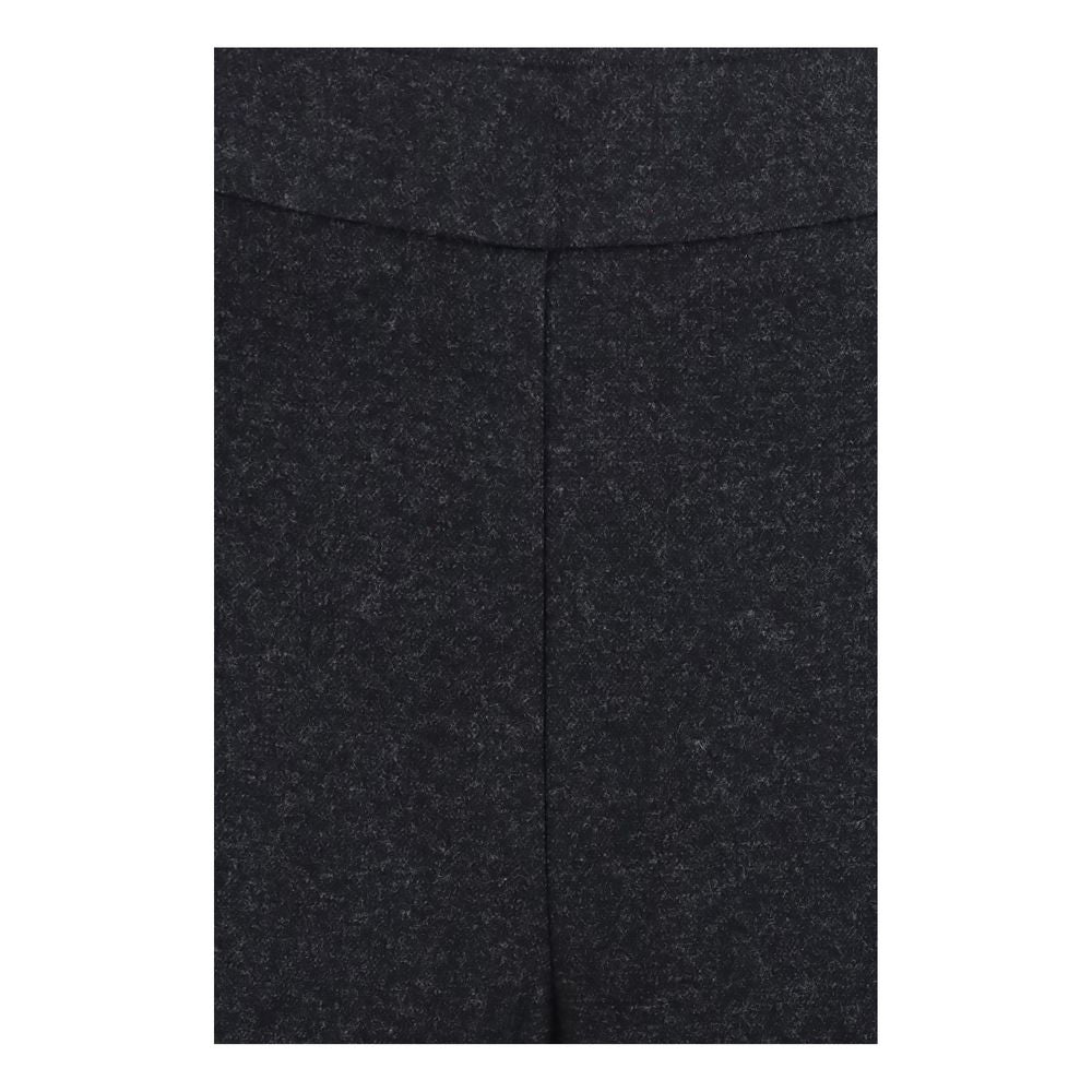 Gray Cotton Casual Pants