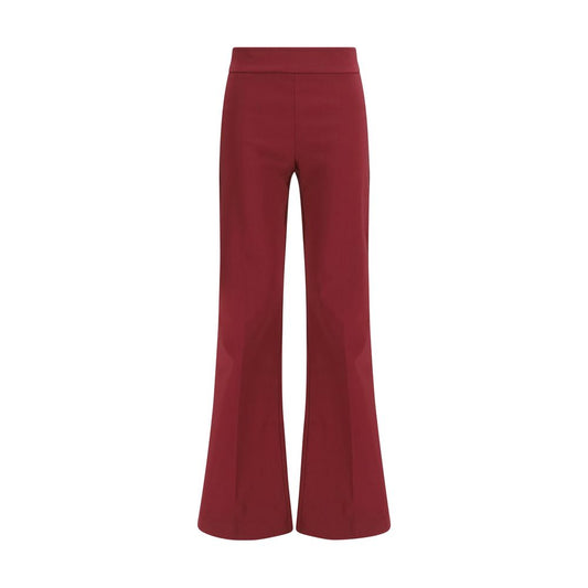 Bordeaux Viscose Casual Pants