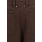 Brown Cotton Cargo Pants