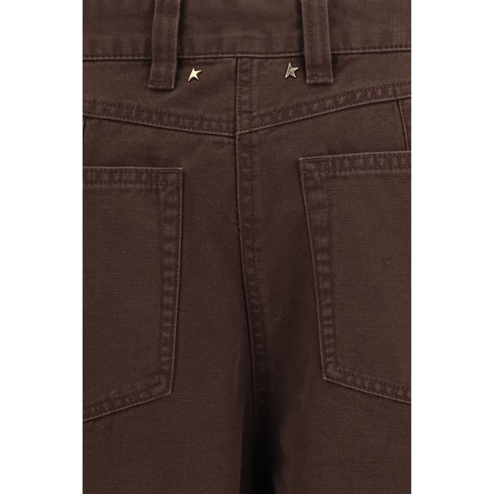 Brown Cotton Cargo Pants