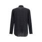 Black Silk Pattern Shirt