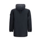 Black Polyester Full-Length Jacket