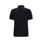 Black Cotton Polo Shirt