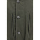 Bicolor Cotton Full-Length Jacket