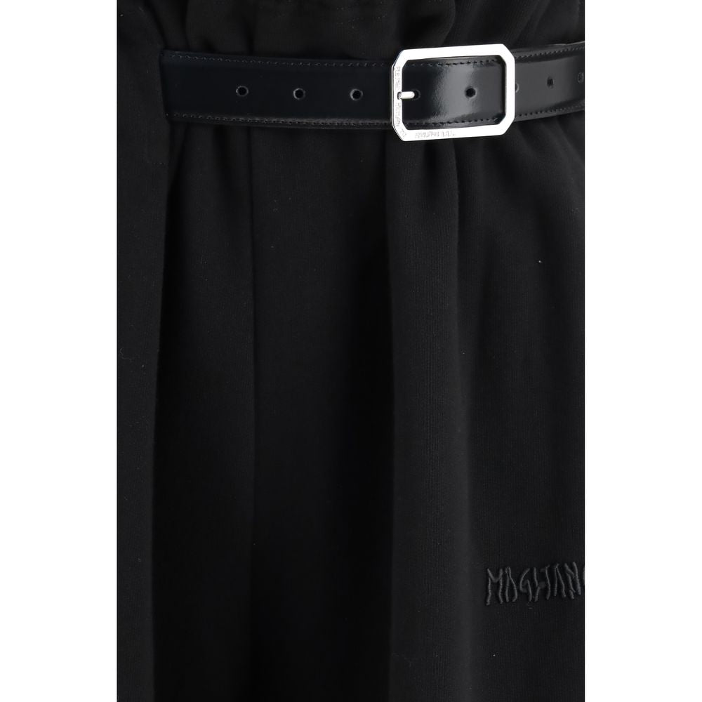 Black Cotton Casual Pants