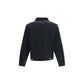 Black Cotton Full-Length Jacket