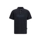 Black Cotton Polo Shirt