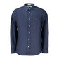 Blue Cotton Men's Shirt