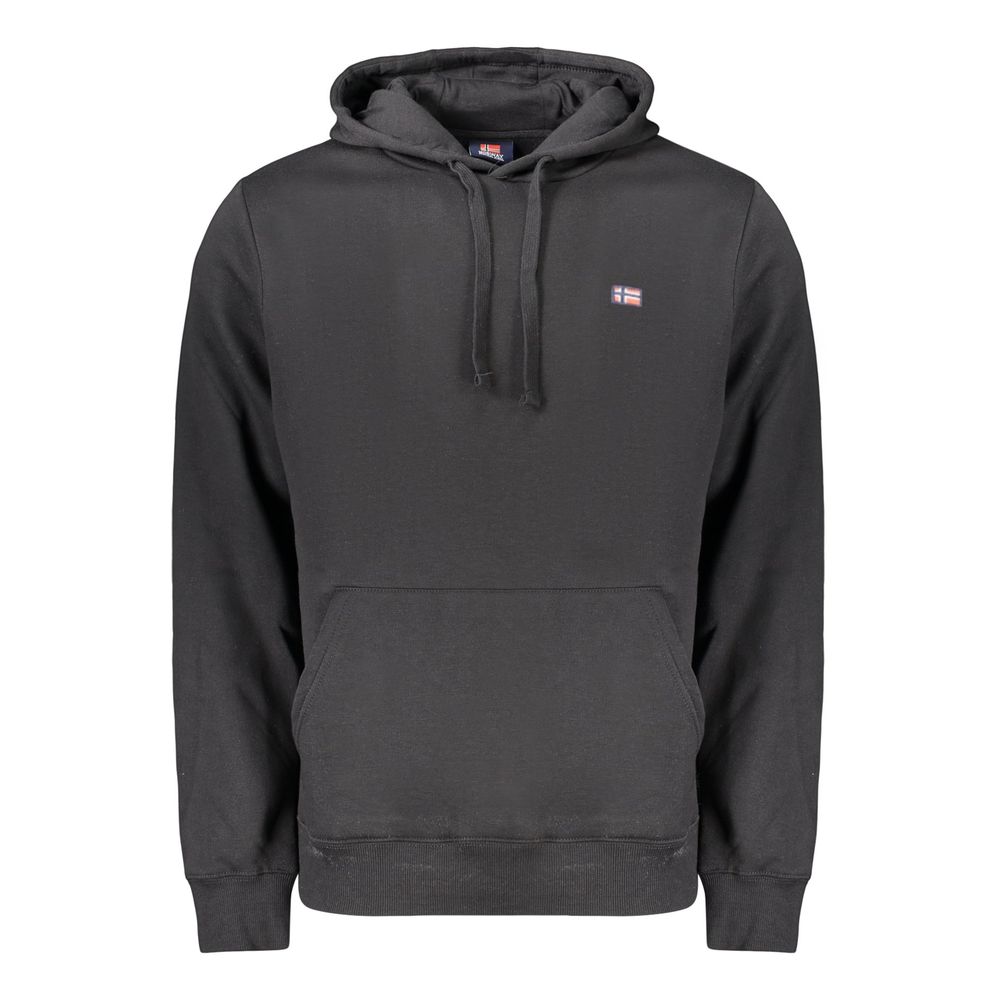 Black Cotton Men's Sweatshirt