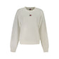 White Cotton Women Sweatshirt