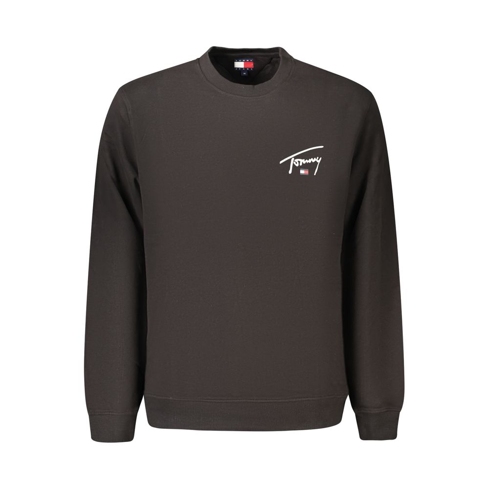 Black Cotton Men's Sweatshirt