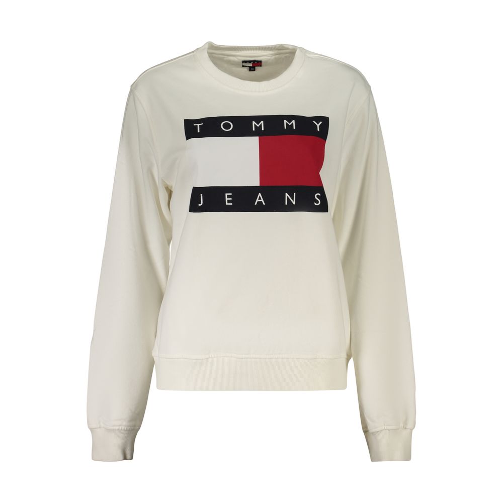 White Cotton Women's Sweatshirt