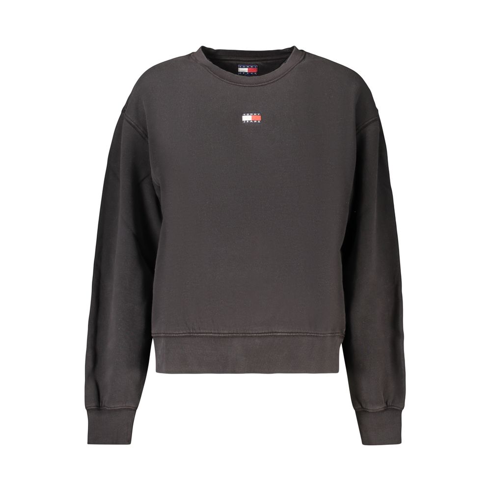 Black Cotton Sweatshirt