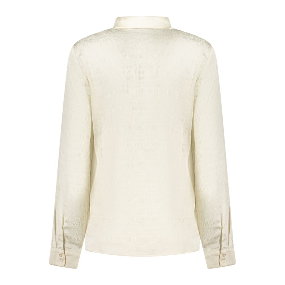 White Polyester Dress Shirt