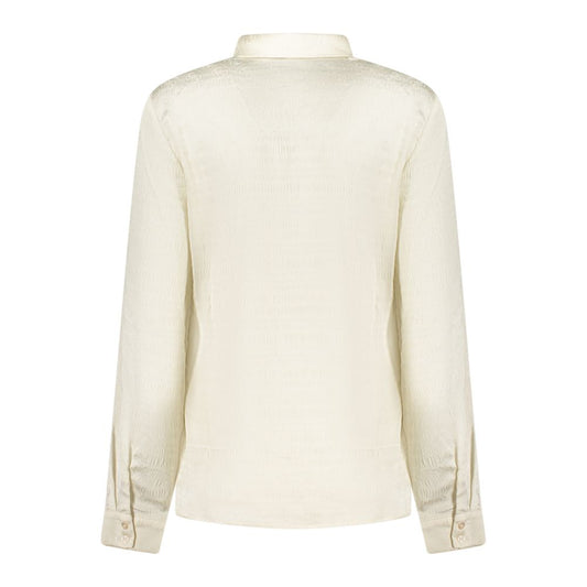 White Polyester Dress Shirt