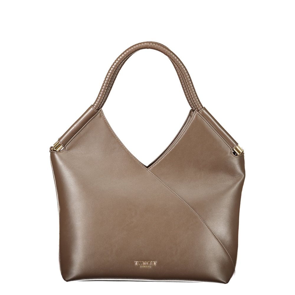 Brown Polyethylene Handbag