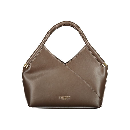 Brown Polyurethane Women's Bag