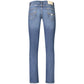 Blue Cotton Skinny Jeans