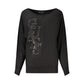 Black Viscose Sweatshirt