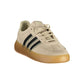Beige Polyester Athletic Sneakers
