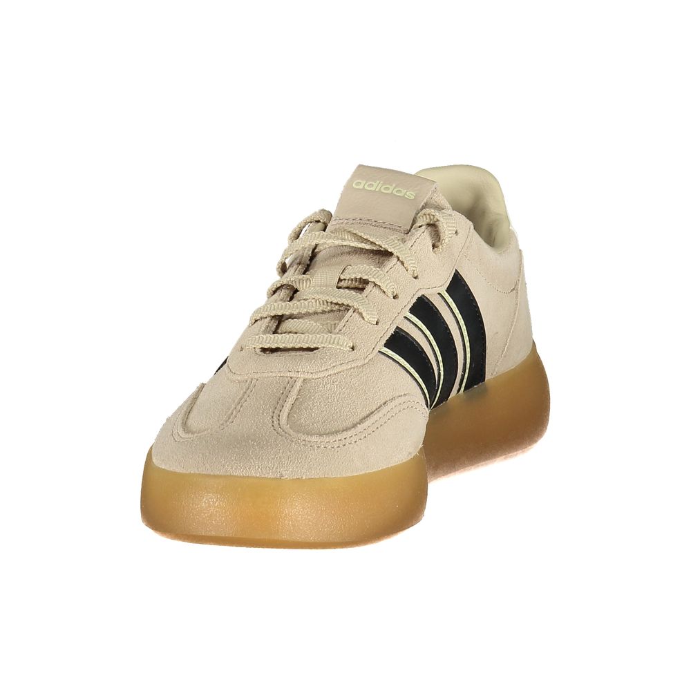 Beige Polyester Athletic Sneakers