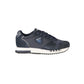 Blue Polyester Athletic Sneakers