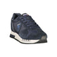 Blue Polyester Athletic Sneakers