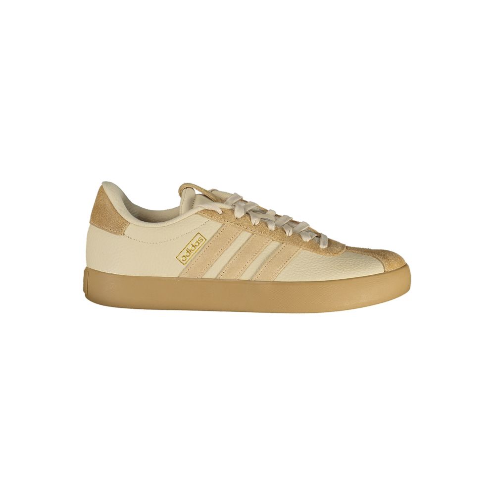 Beige Polyester Athletic Sneakers