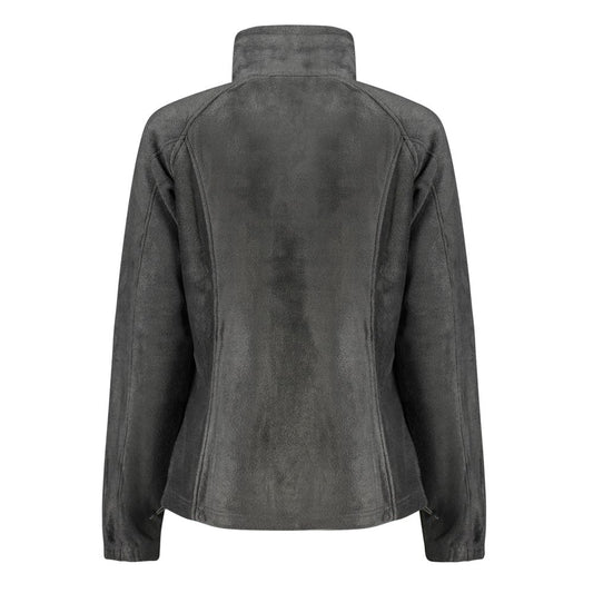 Black Polyester Women Sweatshirt
